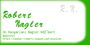 robert nagler business card